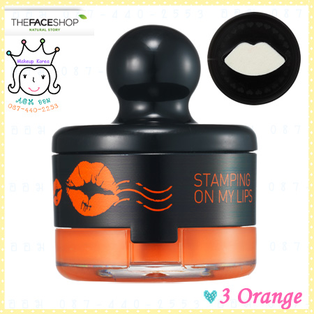 ٻҾ2 ͧԹ : ( 3 Orange )Lovely ME:EX Love Mark Tint Stamping On My Lip