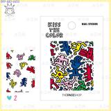 < 2 >Kiss The Color Nail Sticker