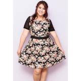 (XL)ชุดเดรสสาวอวบผ้าชีฟองสีดำพิมพ์ลายดอกไม้แต่งกุ๊นมีเชือกผูกโบว์เข้ารูปช่วงเอว (XL)ชุดเดรสสาวอวบผ้าชีฟองสีดำพิมพ์ลายดอกไม้แต่งกุ๊นมีเชือกผูกโบว์เข้ารูปช่วงเอว