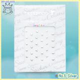 < 5 Silver >Glittering Stone Sticker (Stud type) < 5 Silver >Glittering Stone Sticker (Stud type)