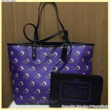 Reversible Tote Bag # Purple/Black